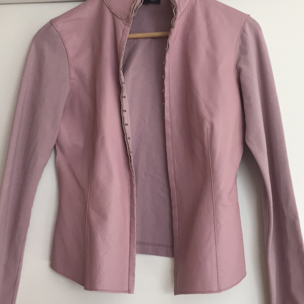 BeBe Leather/Jersey jacket